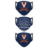 Virginia Cavaliers NCAA Mens Matchday 3 Pack Face Cover