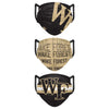 Wake Forest Demon Deacons NCAA Mens Matchday 3 Pack Face Cover