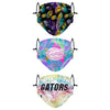 Florida Gators NCAA Neon Floral 3 Pack Face Cover
