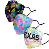 Texas Longhorns NCAA Neon Floral 3 Pack Face Cover