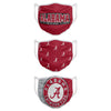 Alabama Crimson Tide NCAA 3 Pack Face Cover