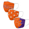 Clemson Tigers NCAA 3 Pack Face Cover