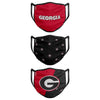 Georgia Bulldogs NCAA 3 Pack Face Cover