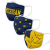 Michigan Wolverines Team NCAA 3 Pack Face Cover