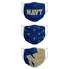 Navy Midshipmen NCAA 3 Pack Face Cover