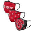 NC State Wolfpack NCAA 3 Pack Face Cover