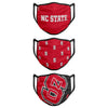 NC State Wolfpack NCAA 3 Pack Face Cover