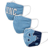 North Carolina Tar Heels NCAA 3 Pack Face Cover