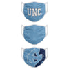 North Carolina Tar Heels NCAA 3 Pack Face Cover