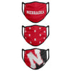 Nebraska Cornhuskers NCAA 3 Pack Face Cover