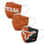 Texas Longhorns NCAA 3 Pack Face Cover
