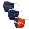 Virginia Cavaliers NCAA 3 Pack Face Cover