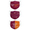 Virginia Tech Hokies NCAA 3 Pack Face Cover