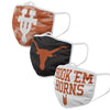 Texas Longhorns NCAA Super Fan 3 Pack Face Cover