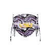 LSU Tigers NCAA Tie-Dye Beaded Tie-Back Face Cover