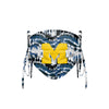 Michigan Wolverines NCAA Tie-Dye Beaded Tie-Back Face Cover