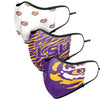 LSU Tigers NCAA Thematic Sport 3 Pack Face Cover