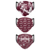 Mississippi State Bulldogs NCAA Womens Matchday 3 Pack Face Cover