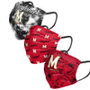 Maryland Terrapins NCAA Womens Matchday 3 Pack Face Cover