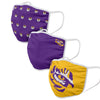 LSU Tigers NCAA Mascot NCAA 3 Pack Face Cover