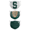 Michigan State Spartans NCAA Mascot 3 Pack Face Cover