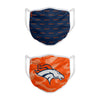 Denver Broncos NFL Clutch 2 Pack Face Cover