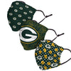 Green Bay Packers NFL Gameday Gardener 3 Pack Face Cover