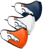 Denver Broncos NFL Sport 3 Pack Face Cover