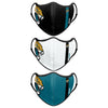 Jacksonville Jaguars NFL Sport 3 Pack Face Cover
