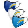 Los Angeles Chargers NFL Sport 3 Pack Face Cover