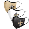 New Orleans Saints NFL Sport 3 Pack Face Cover
