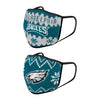 Philadelphia Eagles NFL Mens Knit 2 Pack Face Cover