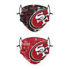San Francisco 49ers NFL Logo Rush Adjustable 2 Pack Face Cover