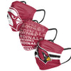Arizona Cardinals NFL Mens Matchday 3 Pack Face Cover