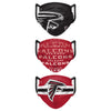 Atlanta Falcons NFL Mens Matchday 3 Pack Face Cover