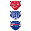 Buffalo Bills NFL Mens Matchday 3 Pack Face Cover