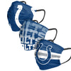 Indianapolis Colts NFL Mens Matchday 3 Pack Face Cover