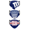 New York Giants NFL Mens Matchday 3 Pack Face Cover