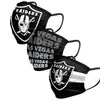 Las Vegas Raiders NFL Mens Matchday 3 Pack Face Cover