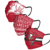 Tampa Bay Buccaneers NFL Mens Matchday 3 Pack Face Cover