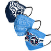 Tennessee Titans NFL Mens Matchday 3 Pack Face Cover