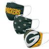 Green Bay Packers NFL 3 Pack Face Cover