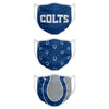 Indianapolis Colts NFL 3 Pack Face Cover