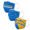 Los Angeles Chargers NFL 3 Pack Face Cover