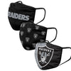 Las Vegas Raiders NFL 3 Pack Face Cover