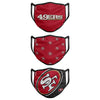 San Francisco 49ers NFL 3 Pack Face Cover