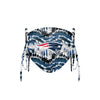 New England Patriots NFL Tie-Dye Beaded Tie-Back Face Cover