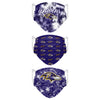 Baltimore Ravens NFL Womens Matchday 3 Pack Face Cover