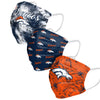 Denver Broncos NFL Womens Matchday 3 Pack Face Cover