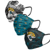 Jacksonville Jaguars NFL Womens Matchday 3 Pack Face Cover